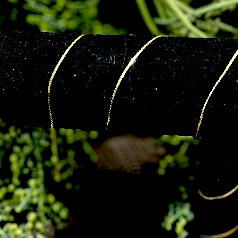 14K Yellow Gold Serpentine 24” chain
